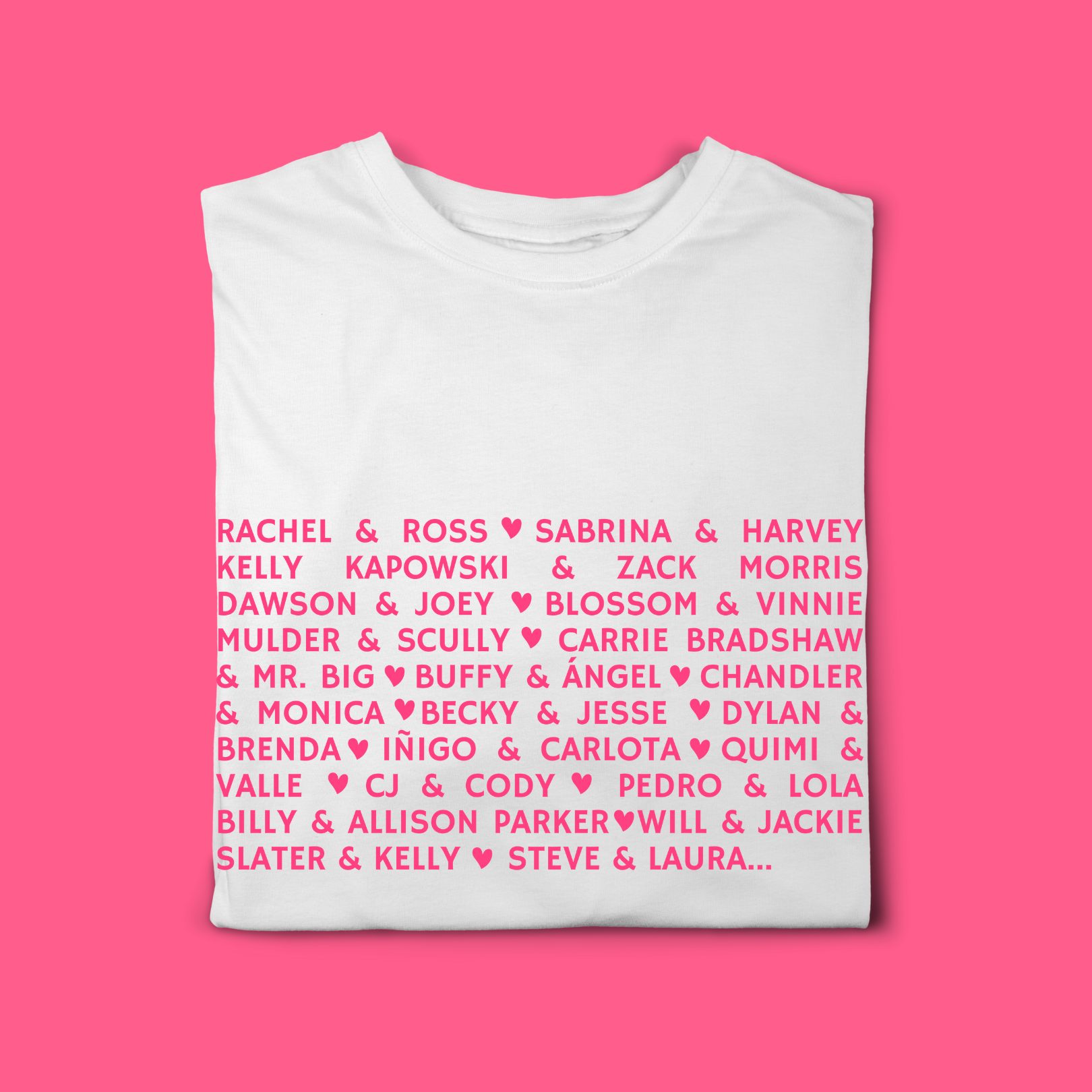 Camiseta Parejas de series