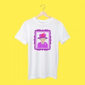 Camiseta Isabel II Morada