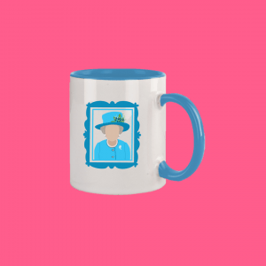 Taza Isabel II Azul