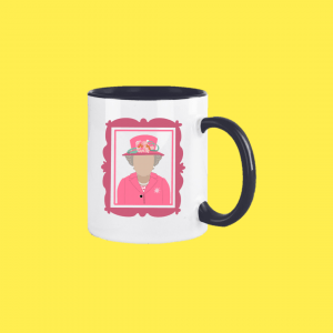 Taza Isabel II Rosa