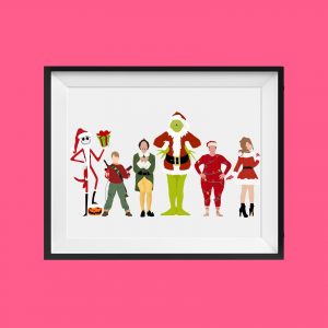 Lámina Navidad Personajes