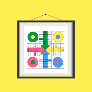 Lámina Tablero de Parchis