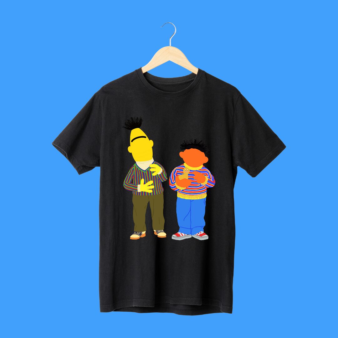 Camiseta Barrio Sesamo- Epi y Blas